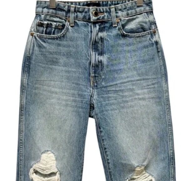 Khaite Abigail Distressed Jeans Size 26 - Picture 2 of 5